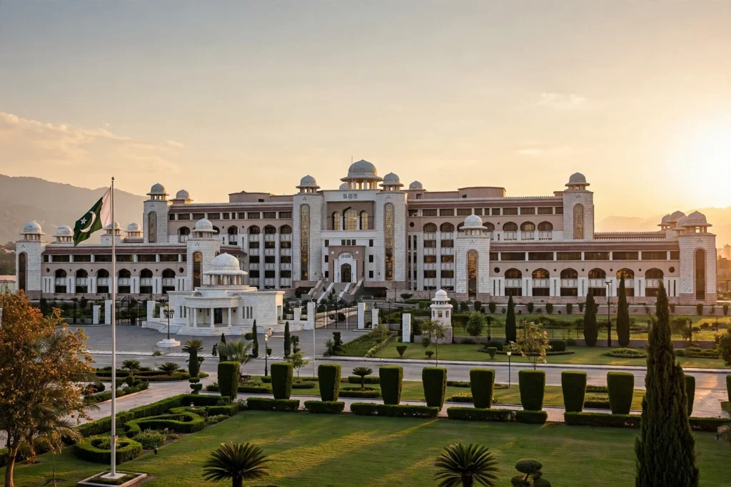 Federal government secretariat building in Islamabad